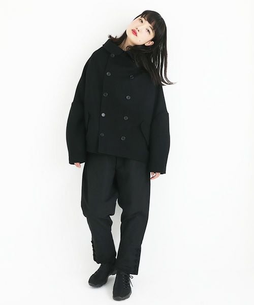 MIYAO ミヤオ ナイロンコート しわ加工 MIYAO ミヤオ coat [MTCT-02/1.BLACK]