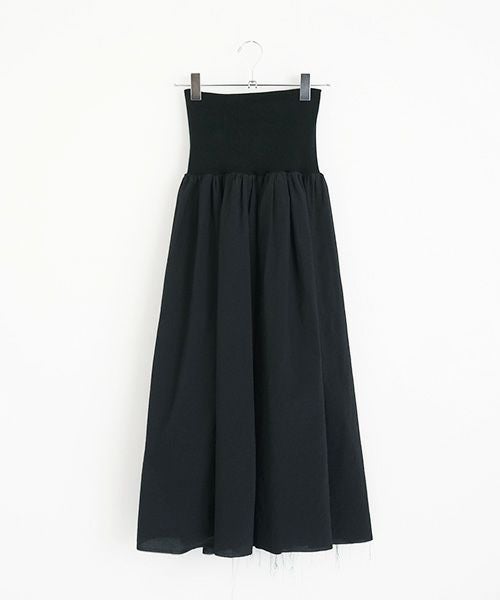 ohta オオタ.black lib reversible skirt [sk-11B]