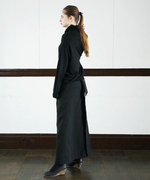 SWANLAKE.High neck jersey [CT-1305/Black]