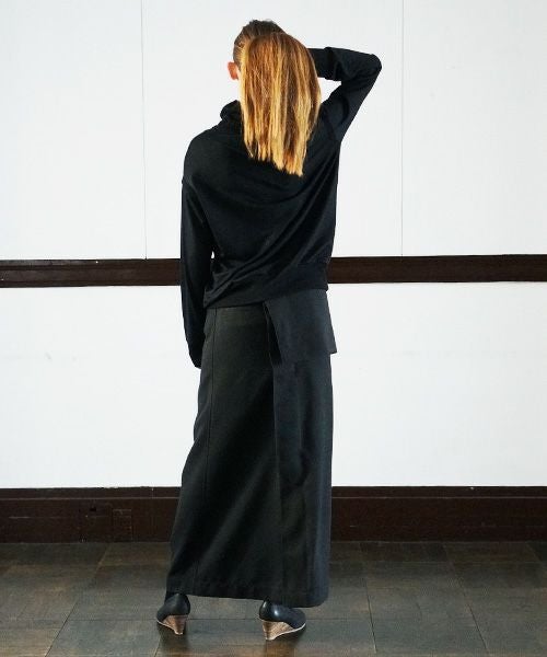 SWANLAKE.High neck jersey [CT-1305/Black]