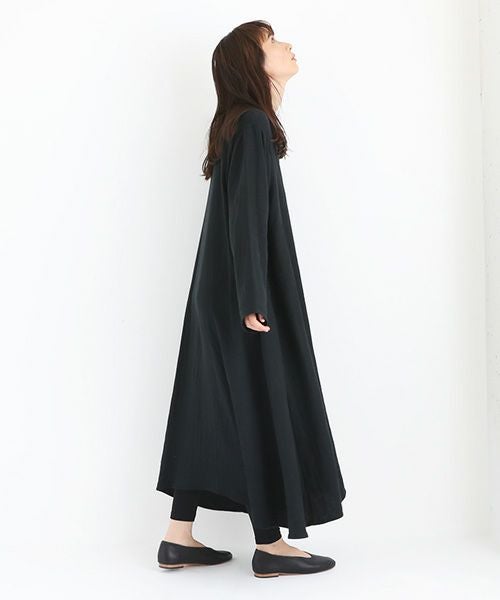 Mochi / home&miles.モチ / ホーム＆マイルズ.cotton linen one piece [black]