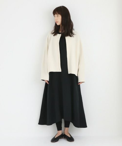 Mochi / home&miles.モチ / ホーム＆マイルズ.cotton linen one piece [black]
