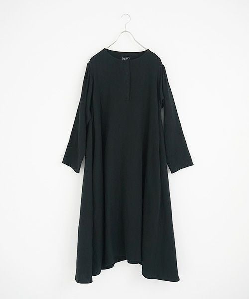Mochi / home&miles.モチ / ホーム＆マイルズ.cotton linen one piece [black]