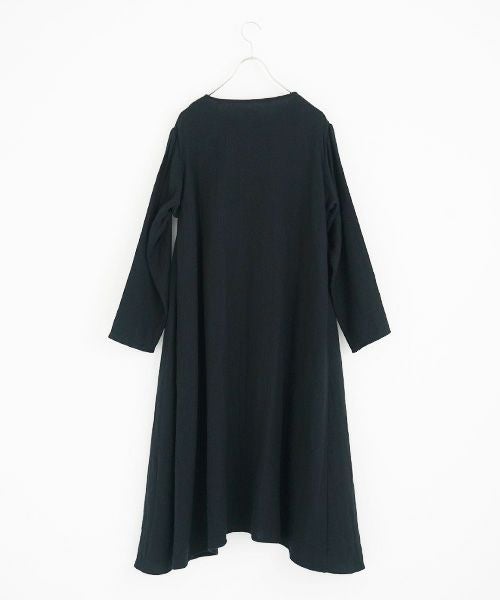 Mochi / home&miles.モチ / ホーム＆マイルズ.cotton linen one piece [black]