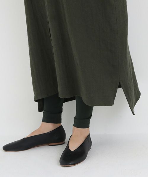 Mochi / home&miles.モチ / ホーム＆マイルズ.cotton linen long shirt [khaki]