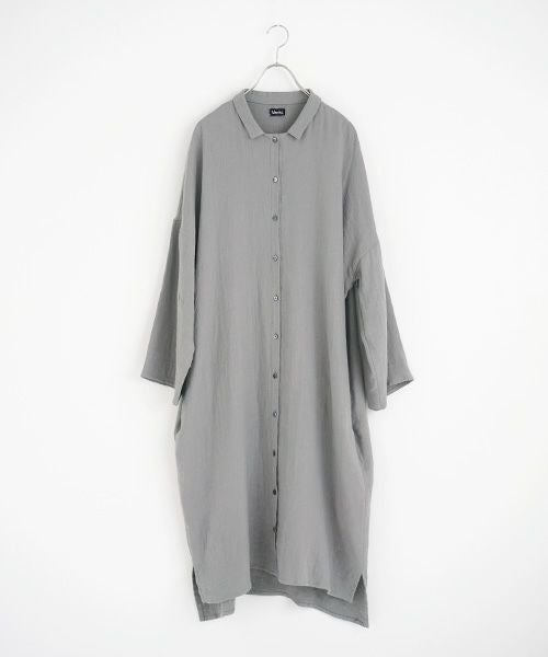Mochi / home&miles.モチ / ホーム＆マイルズ.cotton linen long shirt [grey]