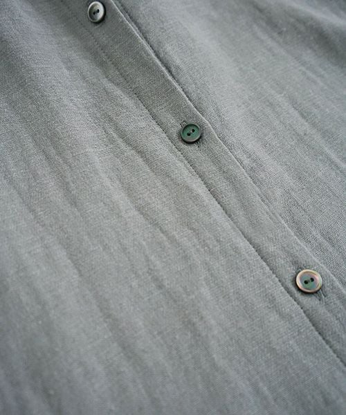 Mochi / home&miles.モチ / ホーム＆マイルズ.cotton linen long shirt [grey]