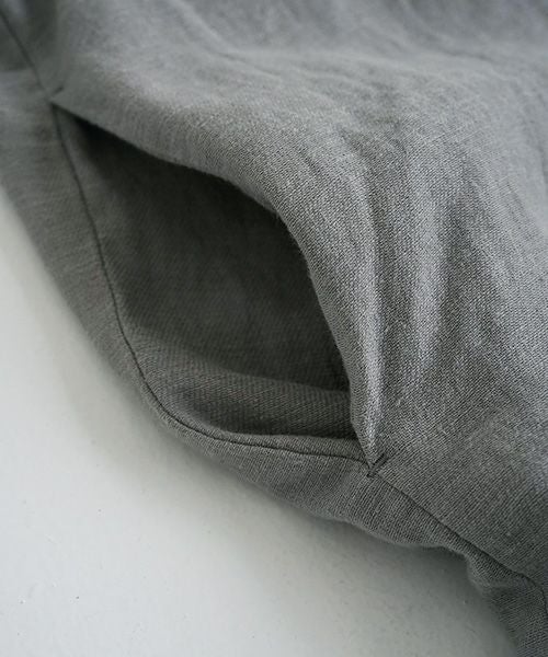 Mochi / home&miles.モチ / ホーム＆マイルズ.cotton linen long shirt [grey]