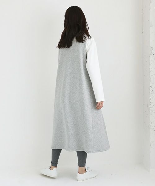 Mochi / home&miles.モチ / ホーム＆マイルズ.v-neck one piece [top grey merange]