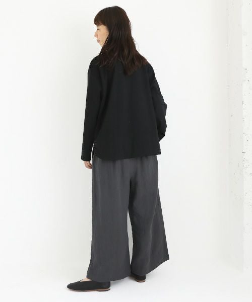 Mochi / home&miles.モチ / ホーム＆マイルズ.wide pants [dark grey・]