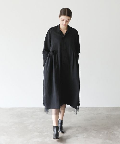 Mochi / DRESSING .coat dress[black]