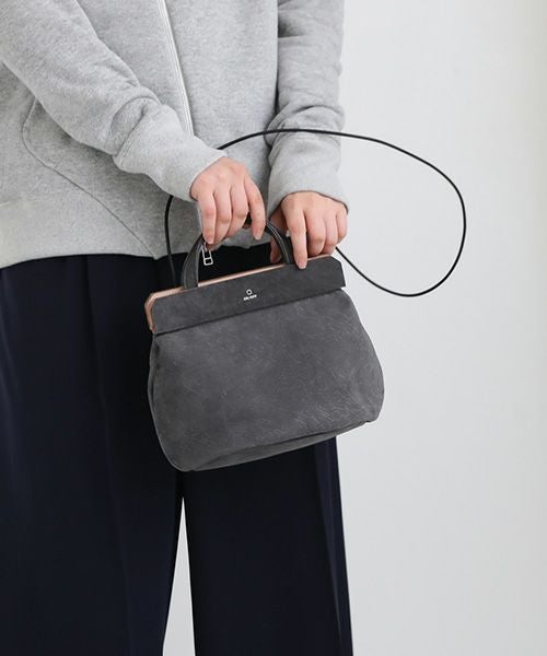 macromauro BOX BAG S black|ディアレザー撥水ミニショルダーバッグ macromauro BOX BAG S black|ディアレザー撥水ミニショルダーバッグ