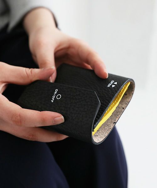 macromauro マクロマウロ.WORDING WALLET [BLACK]_