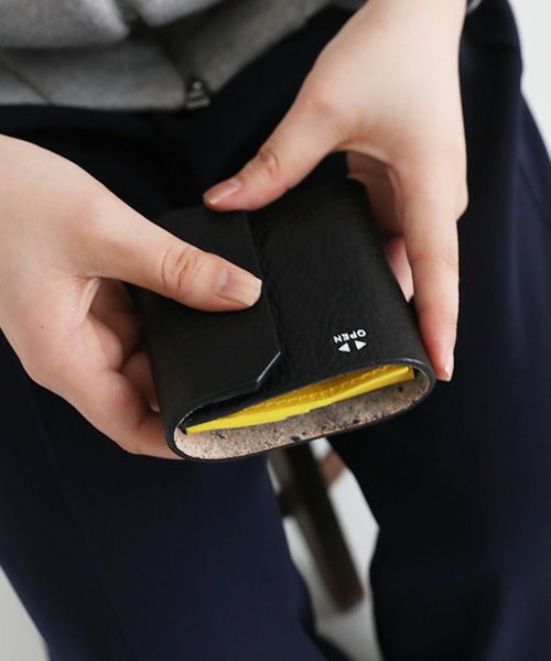 macromauro マクロマウロ.WORDING WALLET [BLACK]_