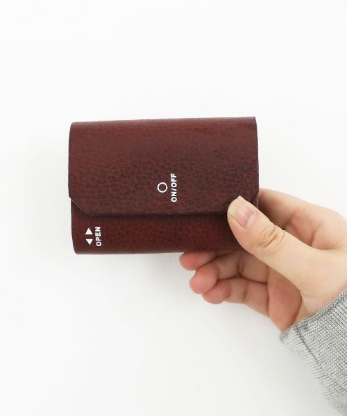 macromauro マクロマウロ WORDING WALLET MINI [BURGUNDY]_