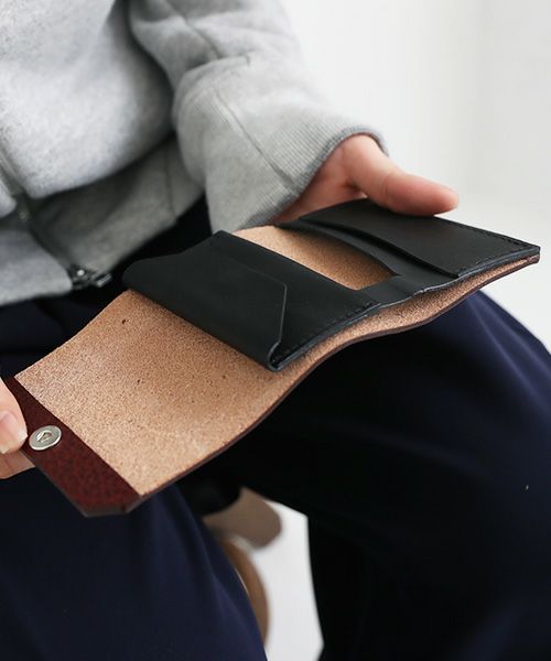 macromauro マクロマウロ.WORDING WALLET MINI [BURGUNDY]_