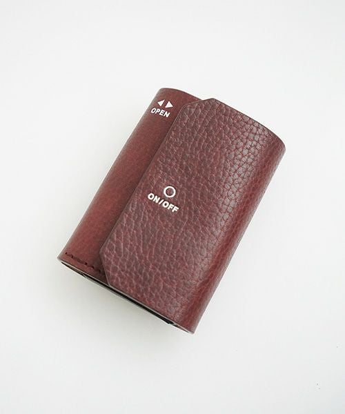 macromauro マクロマウロ.WORDING WALLET MINI [BURGUNDY]_