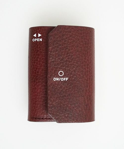 macromauro マクロマウロ.WORDING WALLET MINI [BURGUNDY]_