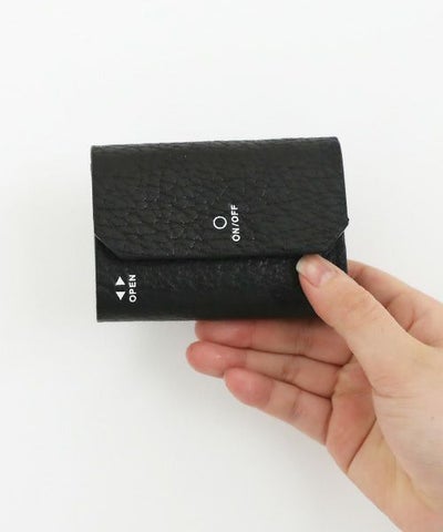 macromauro マクロマウロ.WORDING WALLET MINI [BLACK]_