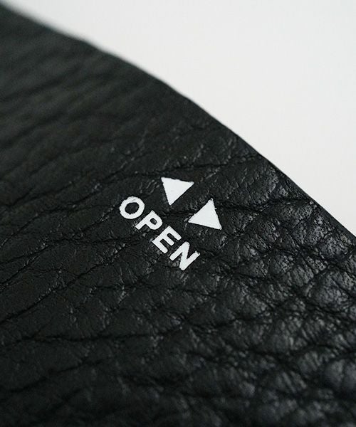 macromauro マクロマウロ.WORDING WALLET MINI [BLACK]_