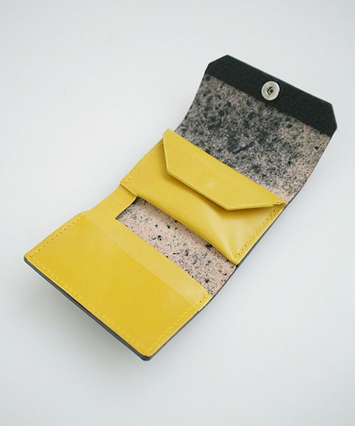 macromauro マクロマウロ.WORDING WALLET MINI [BLACK]_