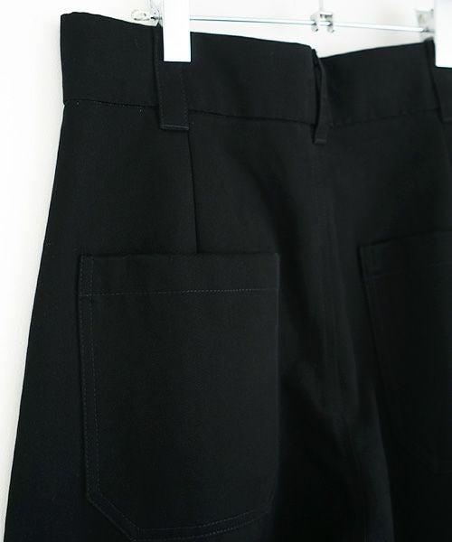 STUDIONICHOLSON スタジオニコルソン.VOLUME PLEAT PANTS[SNM-351/BLACK]