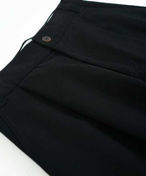 STUDIONICHOLSON スタジオニコルソン.VOLUME PLEAT PANTS[SNM-351/BLACK]