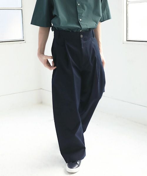 STUDIONICHOLSON スタジオニコルソン VOLUME PLEAT PANTS[SNM-351/DARK