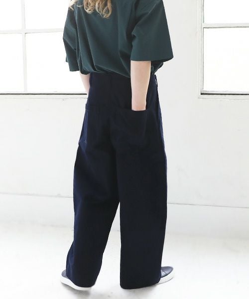 STUDIONICHOLSON スタジオニコルソン.VOLUME PLEAT PANTS[SNM-351/DARK NAVY]