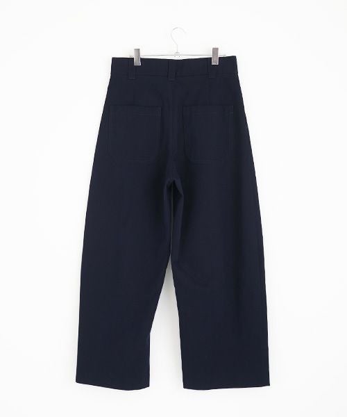 STUDIONICHOLSON スタジオニコルソン.VOLUME PLEAT PANTS[SNM-351/DARK NAVY]
