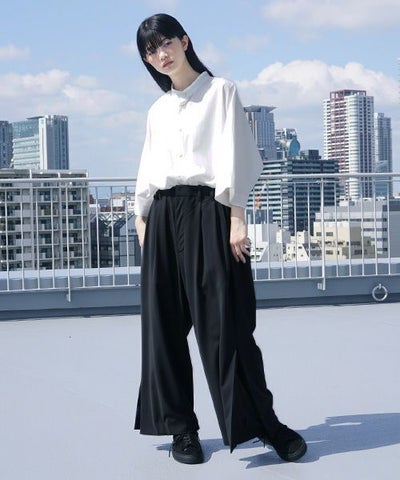 VUy.ヴウワイ.box slit psnts vuy-s12-p03[BLACK]