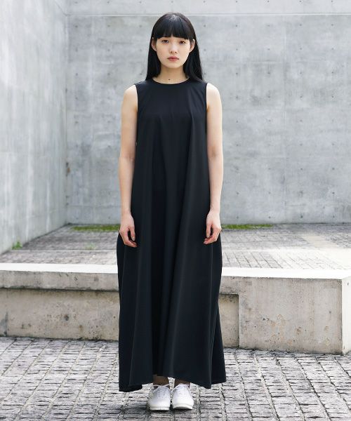 Mochi.モチ.sleeveless dress [ms21-op-02/black]