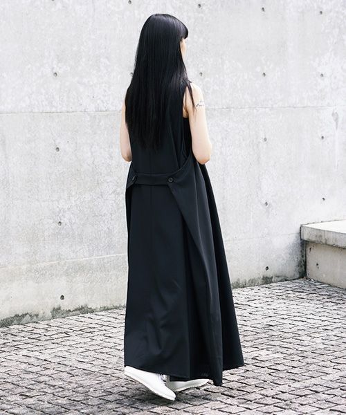 Mochi.モチ.sleeveless dress [ms21-op-02/black]