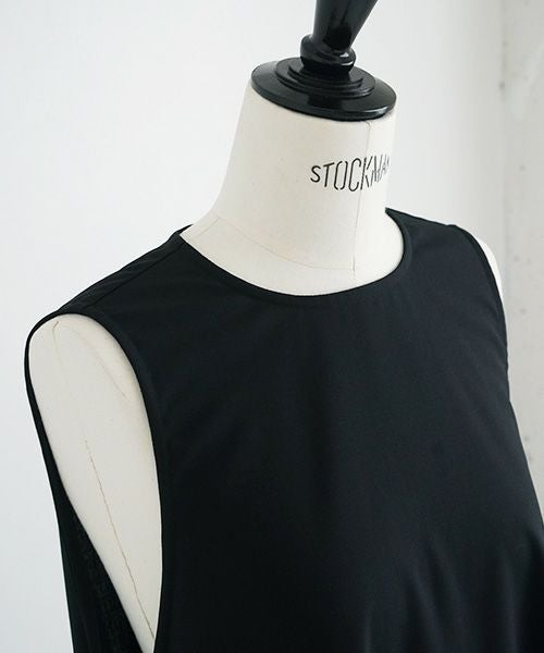 Mochi.モチ.sleeveless dress [ms21-op-02/black]