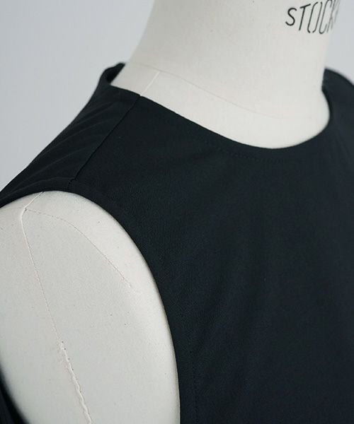 Mochi.モチ.sleeveless dress [ms21-op-02/black]