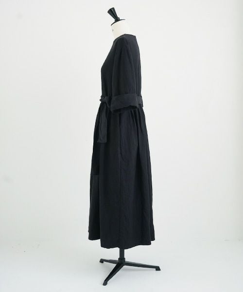 Mochi.モチ.belt dress [ms21-op-03/sumi/sa]