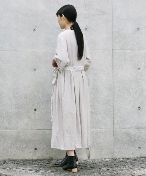 Mochi.モチ.belt dress [ms21-op-03/beige/sa]