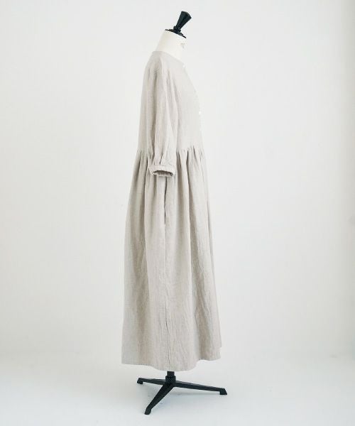 Mochi.モチ.button dress [ms21-op-04/beige]