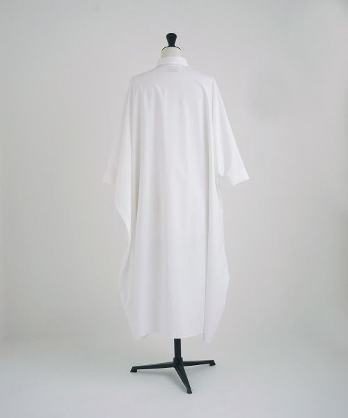 Mochi.モチ.supima cotton long shirt dress [ms21-op-05/white]