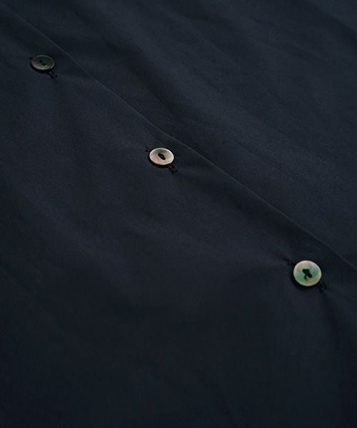 Mochi.モチ.supima cotton long shirt dress [ms21-op-05/navy]