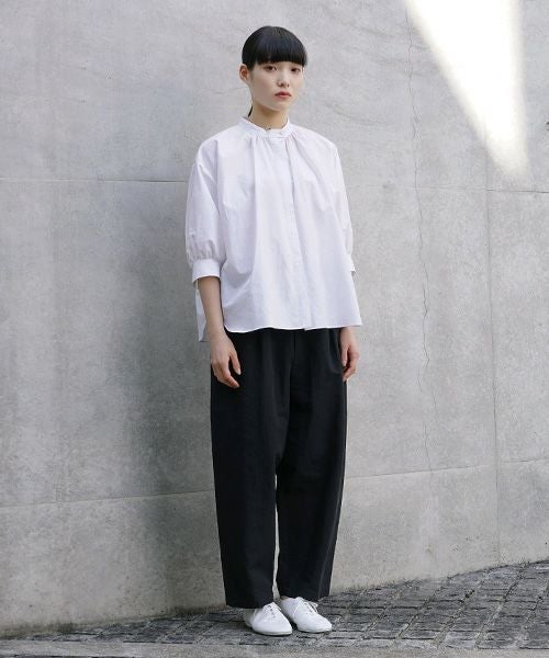 Mochi モチ wide tapered pants [ms21-p-01/black]
