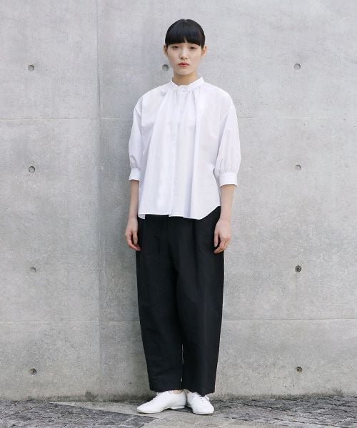 Mochi.モチ.wide tapered pants. [ms21-p-01/black]