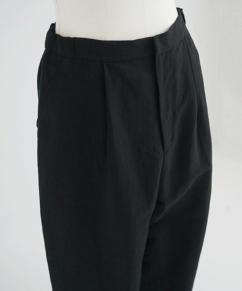 Mochi.モチ.wide tapered pants. [ms21-p-01/black]