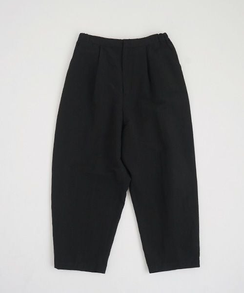 Mochi.モチ.wide tapered pants. [ms21-p-01/black]