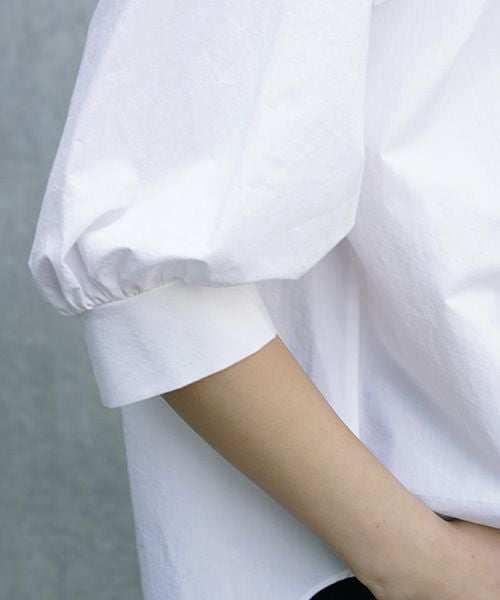 Mochi.モチ.gather blouse[ms21-b-01/white]