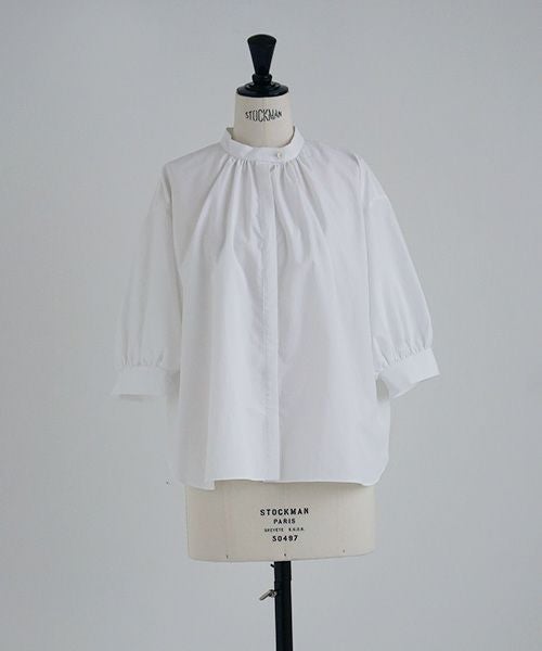 Mochi.モチ.gather blouse[ms21-b-01/white]