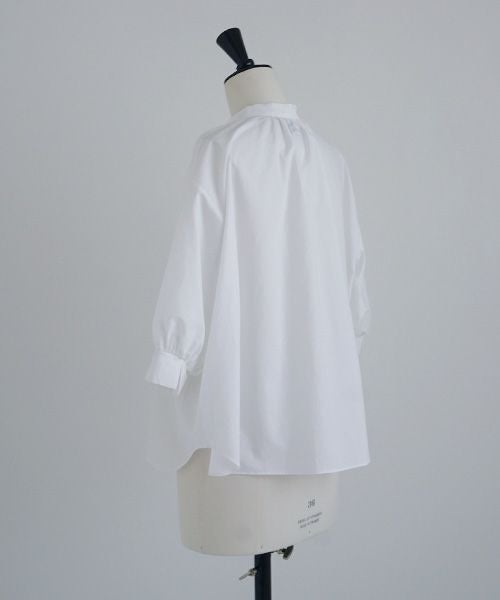 Mochi.モチ.gather blouse[ms21-b-01/white]
