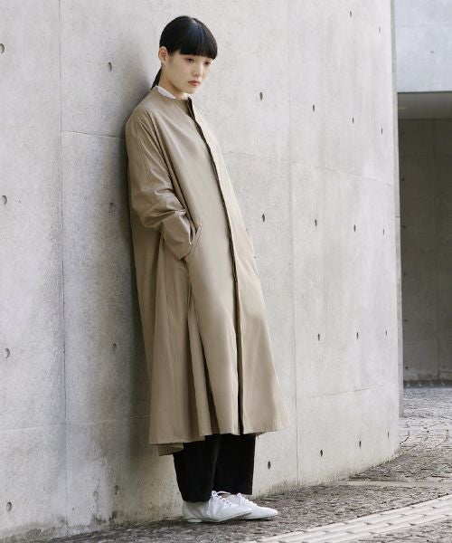 Mochi.モチ.spring coat(supima cotton×silk).[ms21-co-02/beige]