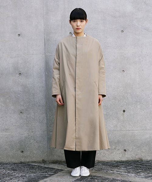 Mochi.モチ.spring coat(supima cotton×silk).[ms21-co-02/beige]
