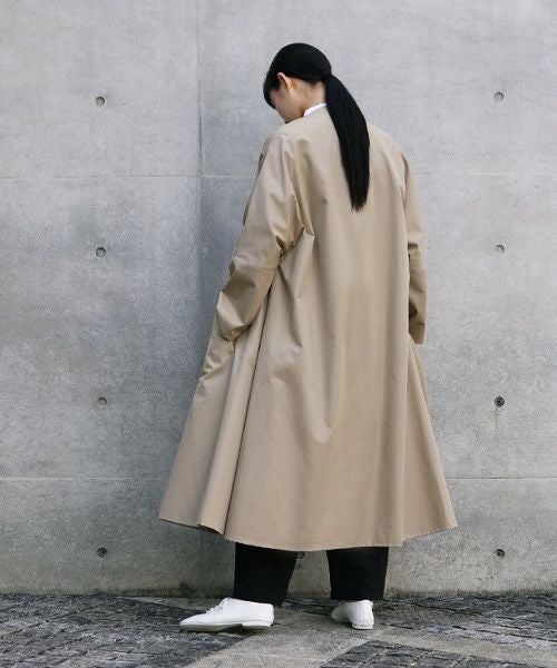 Mochi.モチ.spring coat(supima cotton×silk).[ms21-co-02/beige]
